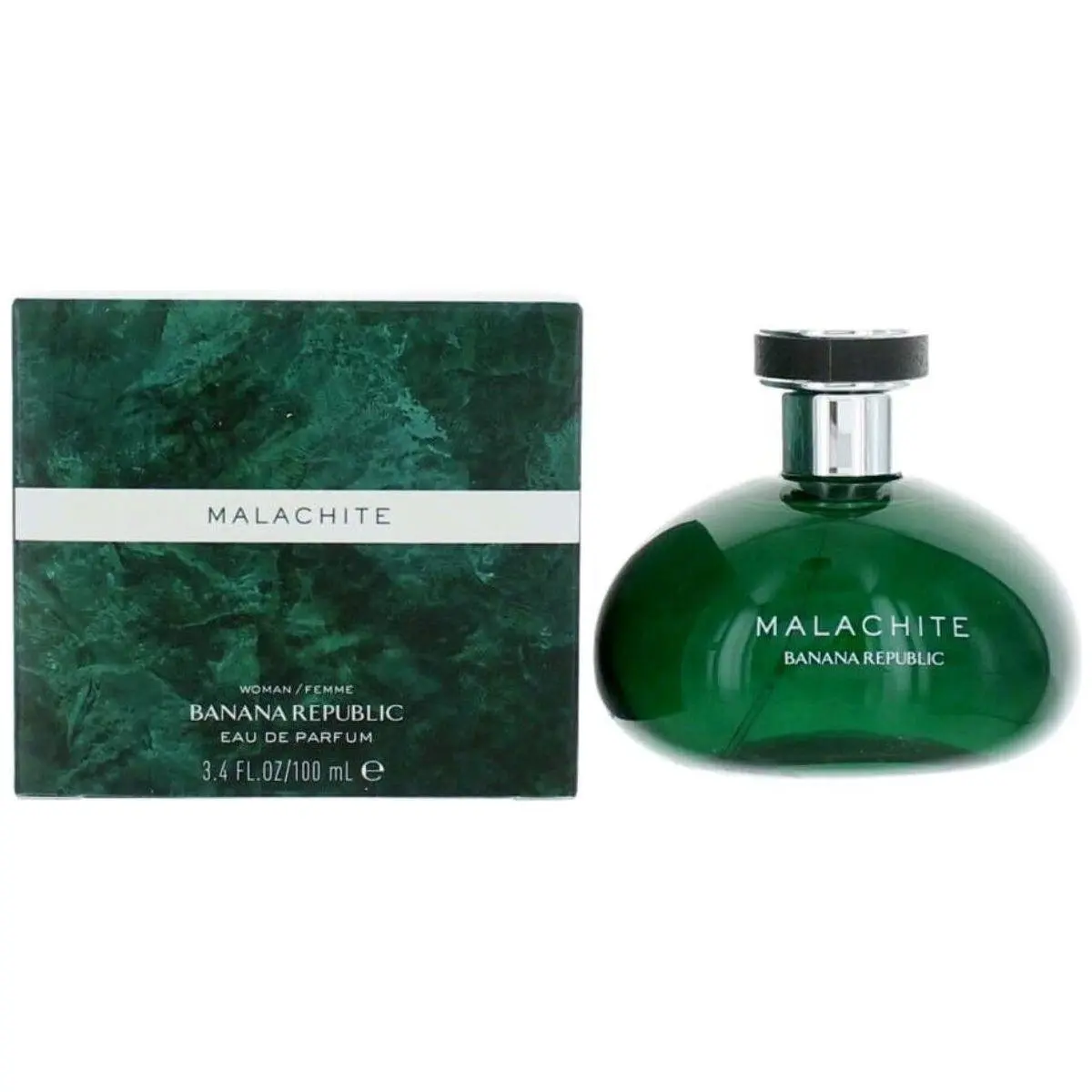 Coty Malachite Eau de Parfum for Women (Banana Republic Collection) - Full-Size 3.4 oz/100 ml, Botanical Floral Scent with Peony, Musk & Water Hyacinth, New in Box, Full-Size Women's Fragrance, Botanical Women's Fragrance