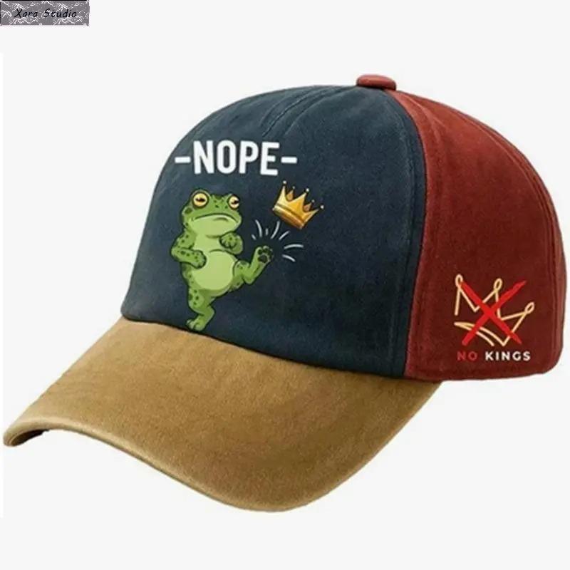 Vintage Frog Print Washed Dad Hat for Men & Women - Soft Cotton Distressed Baseball Cap, Cute Streetwear Low Profile Casual Hat for Everyday Outfit, Nature Lover Gift, Trendy Aesthetic Accessories Vintage Frog Print Washed Dad Hat for Men & Women - Soft Cotton Distressed Baseball Cap, Cute Streetwear Low Profile Casual Hat for Everyday Outfit, Nature Lover Gift, Trendy Aesthetic Accessories