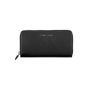 Tommy Hilfiger Black Polyurethane Wallet