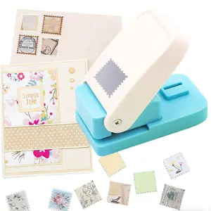 Rectangular stamp perforator, rectangular lever-action stamp perforator, used for paper handmade scrapbook, DIY card-making artistic craft supplies