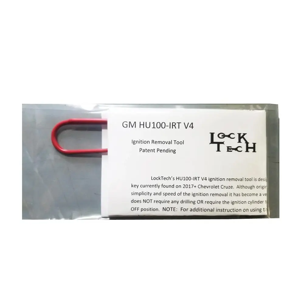 HU100-V4 Ignition Removal Tool for Chevrolet Cruze & GM Vehicles - HU100-V4-Dist Keyway, High Security, 60s Fast Removal, No Damage for Jammed Ignitions & Jammed Keys