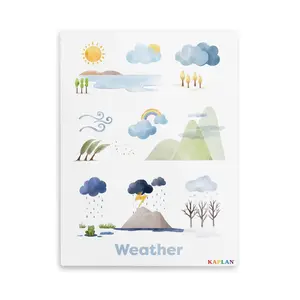Kaplan Early Learning Weather Giclee Classroom Wall Print | Nature-Inspired Room Décor | 18" x 24" | Plant Canvas Wall Art