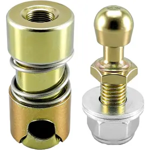 1/4-28 Inches Inner Thread Throttle Disconnect Quick Release Ball Joint Throttle Cable Repair Kit Include Throttle Cable Ball End Steel Carburetor Linkages