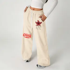 Stranger Things Upside Down Sweatpants – Trendy Oversized Urban Lounge Pants with Edgy Fandom Print