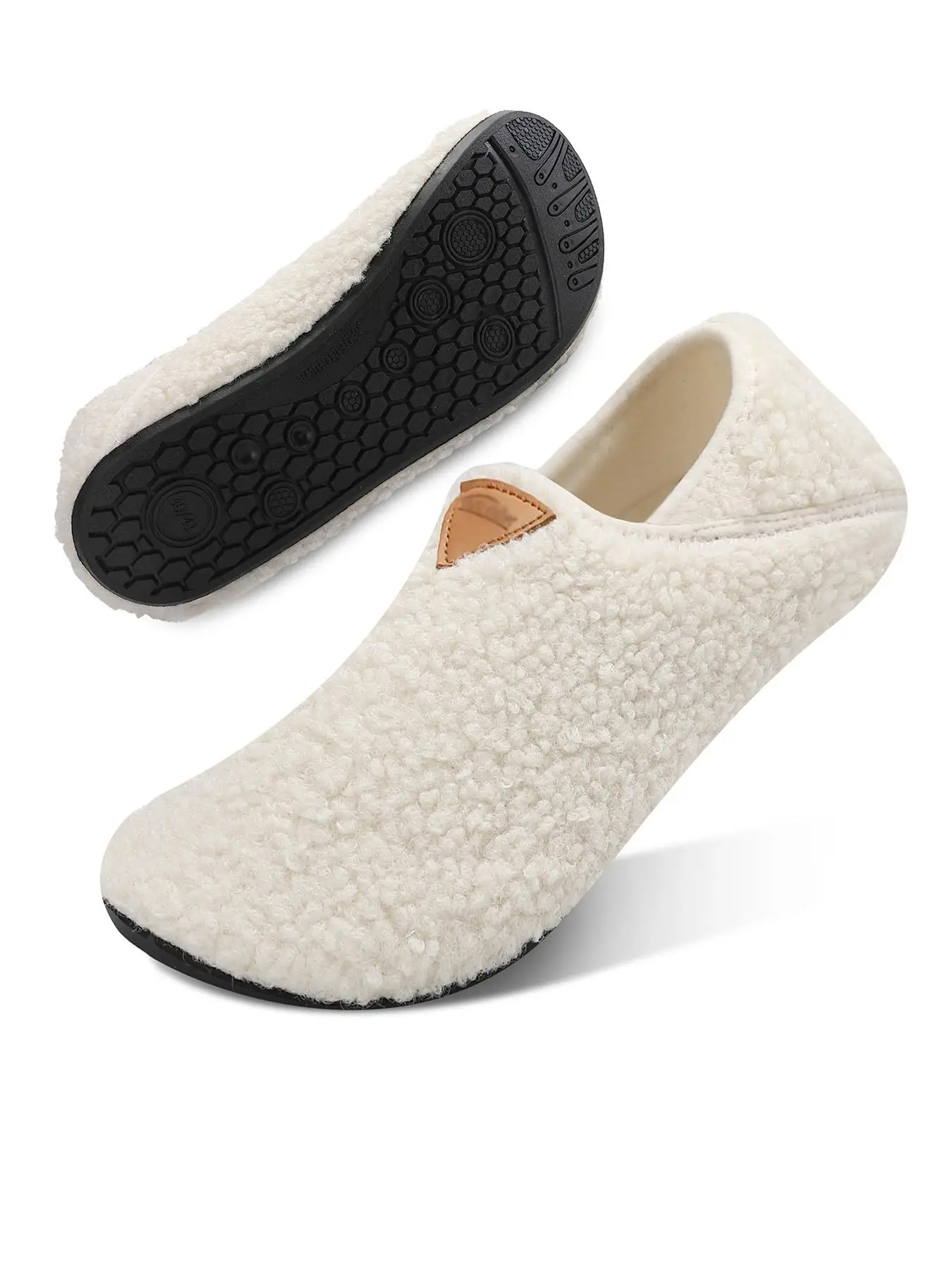 Men's Solid Color Plush Slippers, Casual Soft Comfortable Home Slippers, Portable, Soft and Foldable to Pack Warm Slippers for Indoor & Outdoor Use fo