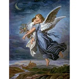 Bentley Global Arts  The Guardian Angel Poster Print by Wilhelm Von Kaulbach, 11 x 14 - Small