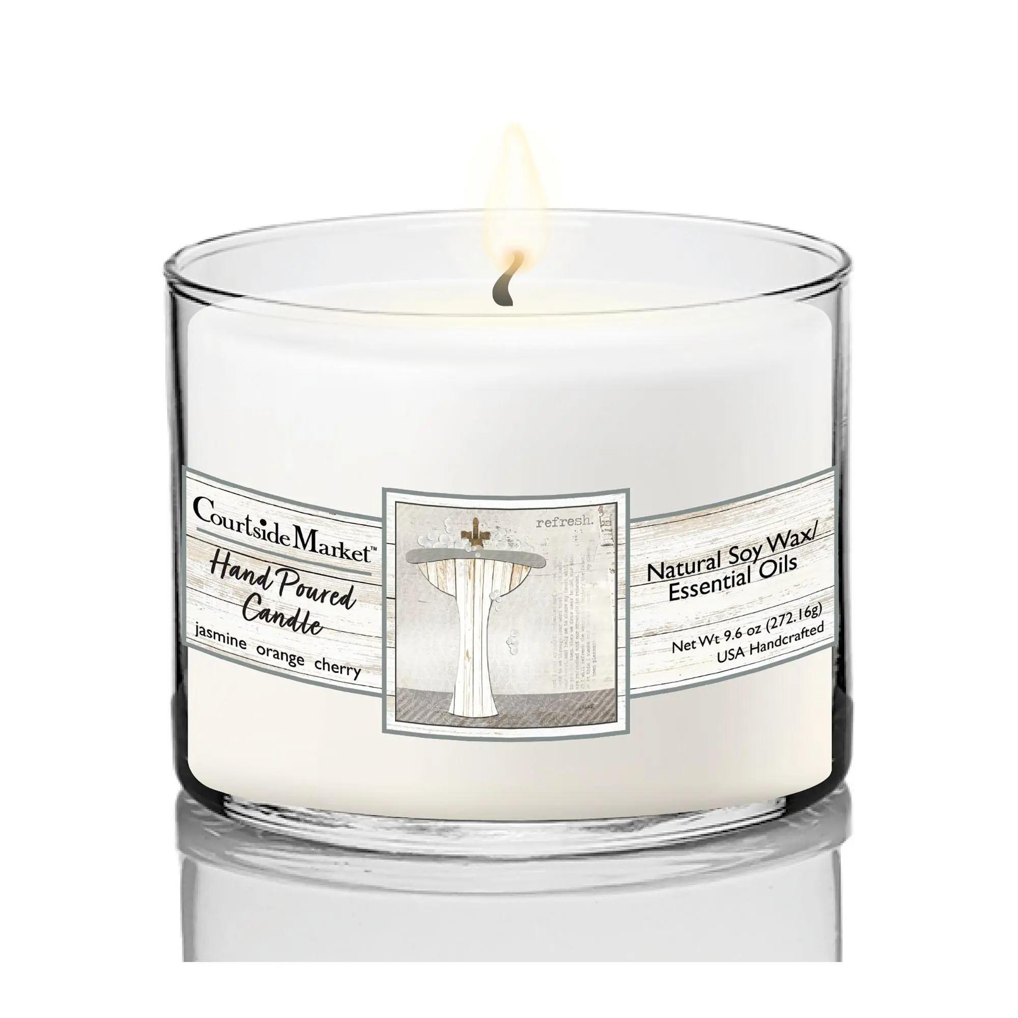 Courtside Market Bath II Circular Candle Glass9.6 oz. Courtside Market Bath II Circular Candle Glass9.6 oz.