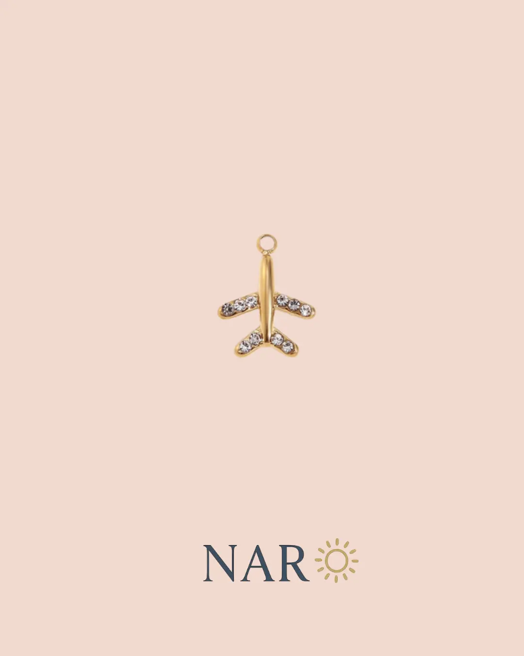 Travel Plane Charm