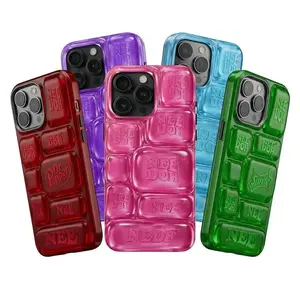 Colorful ICE Cool Crush Ice Cube Phone Case, Visual PRINTED Graphic 11 12 13 14 15 16 17