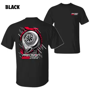 Precision Turbo & Engine T-Shirt – Bold Turbocharger Graphic with Red and Gray Accents, High Performance Automotive Design, Perfect for Car Enthusiasts and Racing Fans, Unisex Streetwear Tee, Menswear Top