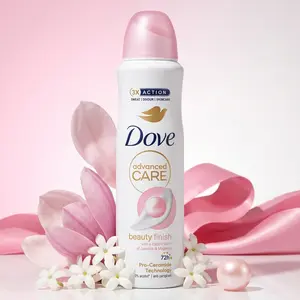 Dove Advanced Care Beauty Finish Women’s Deodorant Spray (5oz / 150ml) | 72H Anti-Perspirant Protection with Pro-Ceramide Technology, Fragrance, Smooth