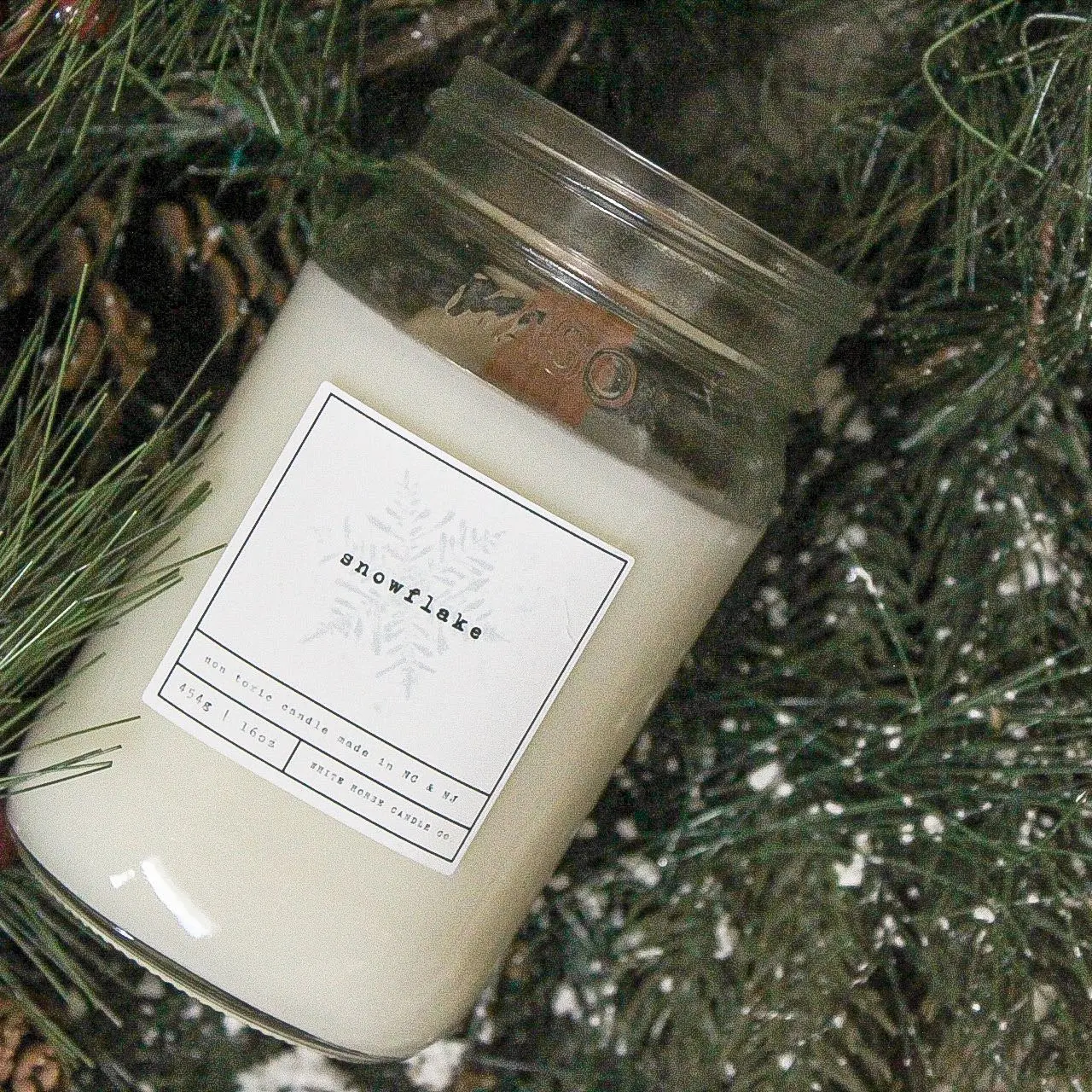 Snowflake Candle