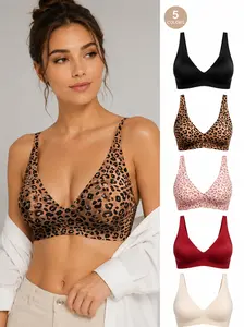 Women Comfortable Push Up Bras WirelessSeamless Full Coverage Jelly Bra Buttery SoftEveryday Tshirt Bra Convertible Bra