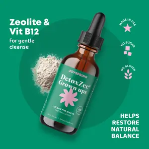 JoySpring DetoxZee Grown ups Zeolite Drops for Adults Natural Cleanse 60 Servings 60 mL Dietary Supplement