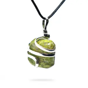 AYANA Unakite Jasper Necklace for Emotional Healing & Heart Balance – Crystal Pendant for Growth, Harmony & Heart Chakra, Ideal for Scorpio & Virgo