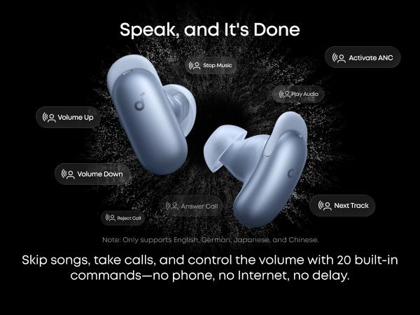 soundcore Liberty 5 Pro by Anker True Wireless Earbuds - Guinness World Records-Certified Call Quality, ANKER Thus AI Chip, Active Noise Cancelling (ANC Headphone), In-Ear Bluetooth Earbuds, Crystal-Clear Calls for Noisy Environments