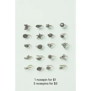 Statement Non-Piercing Nosepin | Modern Ethnic Jewelry