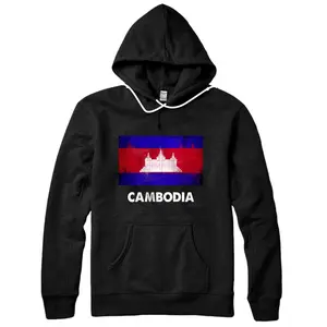 Cambodian Cambodia Flag Pullover Hoodie