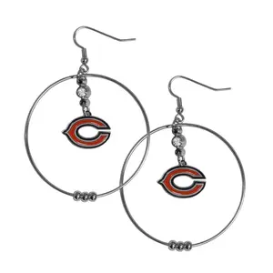 Siskiyou Sports NFL 2 Inch Hoop Earrings
