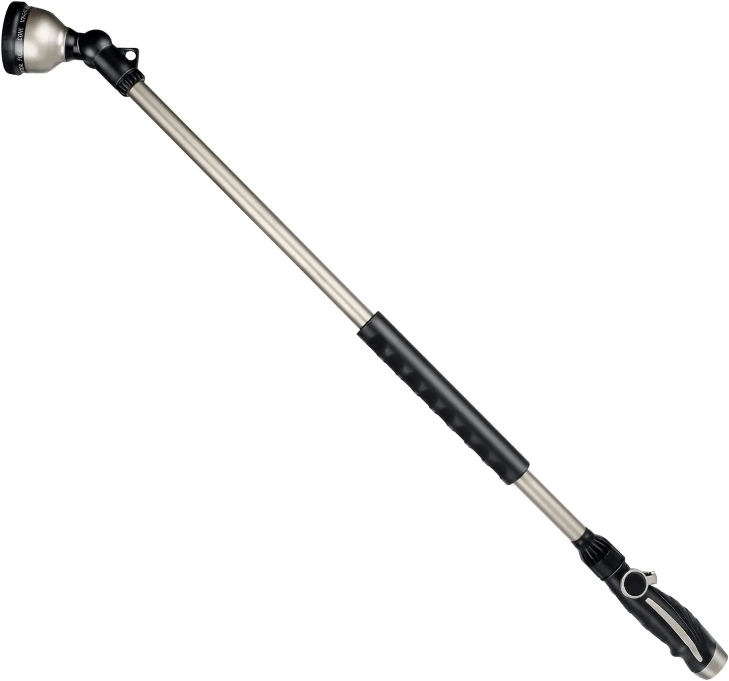 Aluminum Alloy 36-In Long Watering Wand with 180-Swivel, 10 Spray Patterns, 3ft Heavy-Duty Hose Nozzle Sprayer, Thumb Flow Control, Anti-Slip Rubber, Bronze Painting – Ideal for Hanging Baskets, Flower Beds, Windows