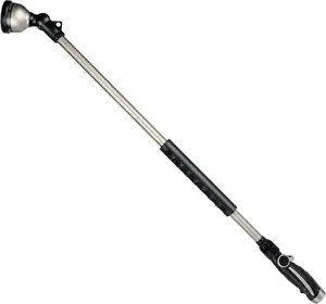 36 Long Watering Wand, Metal Garden Hose Wand with 180 Swivel  and 10 Spray Patterns, 3ft Heavy Duty Hose Nozzle Sprayer with Thumb Flow Control, Ideal to Water Hanging Baskets, Shrubs