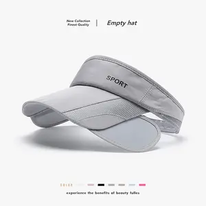 Empty top hat for men, golf sun protection hat, outdoor sports, summer sun protection, UV protection, women's sun hat, sweat absorbing and breathable material, soft and wear-resistant texture, suitable for running, hiking and travel sports