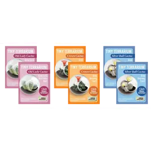 Flowering Cacti Tiny Terrariums Bundle - 2 each of 3 Varieties
