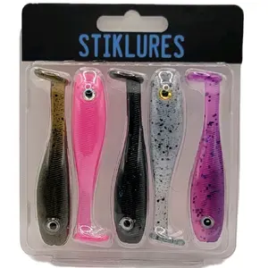 3.5 in Swimbait Mystery Pack Colors - Includes Five Different Color Freshwater/saltwater