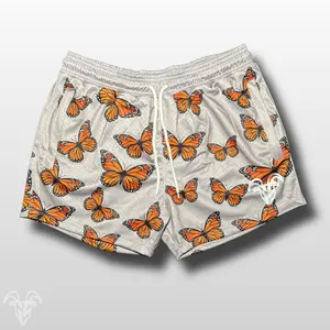 Goat Strength Butterfly Mesh Shorts – 5” Inseam Athletic Shorts with Zipper Pockets for Gym, Pickleball, Running & Everyday Wear