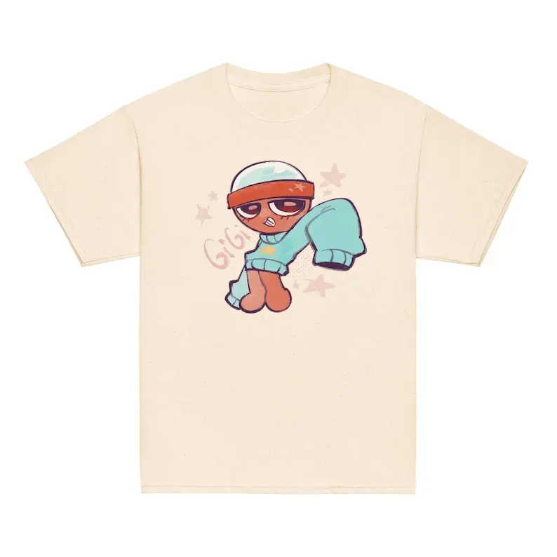 [Sale Up To 50%] Roblox Dandys World Character Gigi Unisex Youth 100% Cotton T-Shirt, Video Gamer Boys Girls Birthday Gift Present