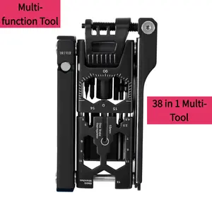 Outdoor Cycling Equipment - Newly Upgraded 38-in-1 Detachable Multifunctional Bicycle Tool Set
