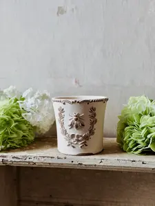 French Bee Garden Pot, Medium