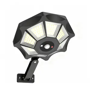 Solar Powered Decorative Garden Light 8 Sides LED Outdoor Decor Waterproof Romantic Ambience Light Unique Holiday Party Gift for Patio Yard Pathway Lawn Home Decor