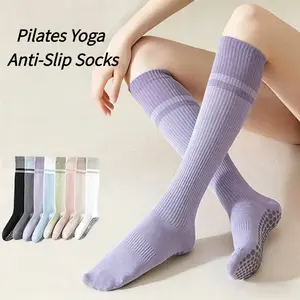 Women's calf socks, mid-calf socks, anti-slip, professional sports, compression socks, fitness, Pilates, cycling, yoga socks