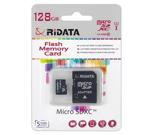 RiData 128GB MicroSD Memory Card with Adapter