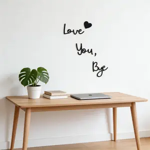 Love You Bye Wood Sign Home Decor,Above Door Topper Decoration,Boho Decor for Window Wall Express Love and Warm for Your Family Lovers,Wall Art Gift Hallway Entryway Door Decorations for House Office