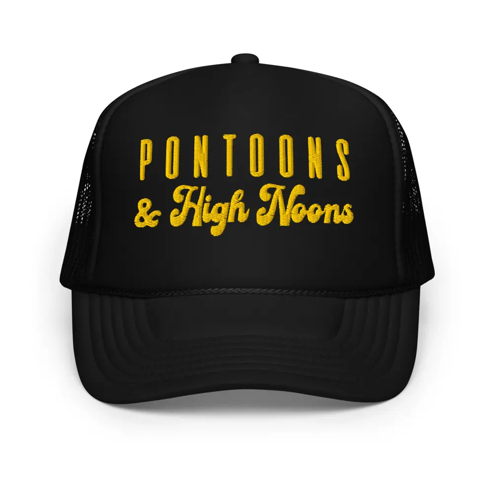 Pontoons & High Noons Trucker Hat - Classic Design for Outdoor Activities