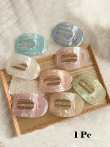 1pc-Flat-Round-Hair-Claw-Clips-Acetate-Jaw-Clips-For-Half-Up-Hairstyles-Bun-Clips-Hair-Accessories-Hair-Claws-Hair-Barrettes-Super Cute Clips