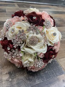 Rose Gold and Burgundy Ramo