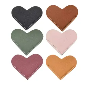 Leather Heart Corner Bookmarks – Cute Handmade Page Markers for Book Lovers