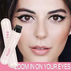 Foldable Eyeliner Pen, Portable Waterproof Quick-Dry Natural Long-Lasting Smudgeproof Eye Liner, Easy Fast Application for Beginners