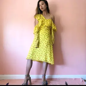 ASOS yellow floral dress NWT size 12