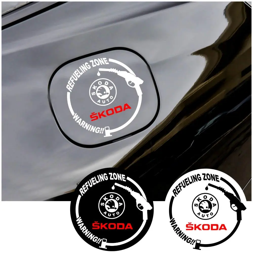 Waterproof Car Fuel Tank Sticker Decal, Body Badge Emblem for Skoda Octavia 2 Fabia Rapid Yeti Kodiaq Superb, Auto Accessories