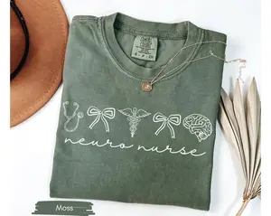 Comfort Colors Neuro Nurse Shirt, Neuro Nurse T-shirt, Neurology Nurse tee,  Neuroscience Nurse Graduation Gift, Gift for Neuro Nurse
