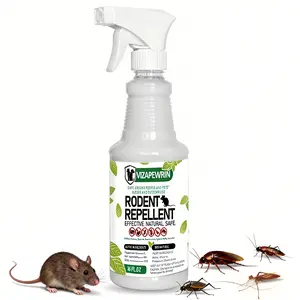 Peppermint Oil Rat Repellent Spray 16 oz - Natural Indoor & Outdoor Rat Repellent - Suitable for Homes, Car Engines, Warehouses, Pet Safe
