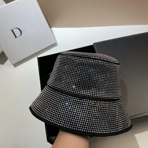 Fashionable High-Quality Rhinestone Bucket Hat for Spring And Summer, Versatile Outdoor Casual Hat for Women