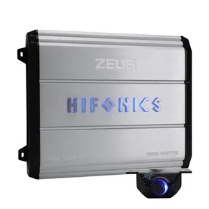 Hifonics Zeus 1800W Max Class D Monoblock Car Audio Amp & Bass Knob, ZXX-1800.1D