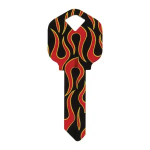 Hillman Wackey Flames House/Office Universal Key Blank Single (Pack of 6).