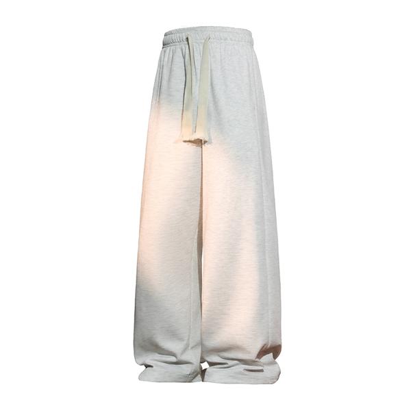 Men's Comfy Wide Leg Sweatpants, Loose Drawstring Casual Trousers, Streetwear Lounge Wear