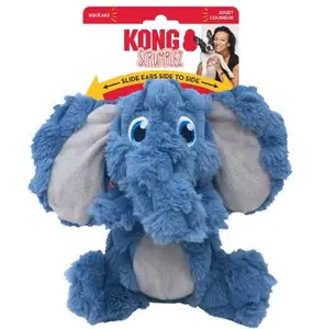 ® Scrumplez Medium Elephant Dog Plush Toy, Dog-Safe Squeaky Plush Toy for Canines, Dog-Safe Plush Toys, Squeaky Plush Toys